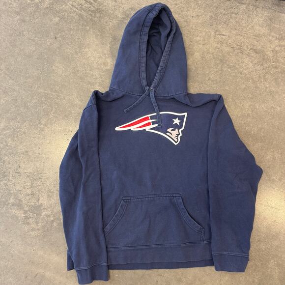 Vintage Y2K New England Patriots NFL Football Hoodie Pullover Sweatshirt XXL - Picture 1 of 5